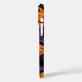 PAARSE HALLOWEEN SPINNENWEBBEN EN ORANJE POMPOENEN Case-Mate iPhone CASE (Achterkant / Links)