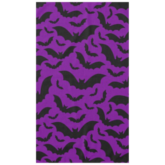 paarse halloween vampier vleermuizen gotisch tafelkleed (Voorkant)
