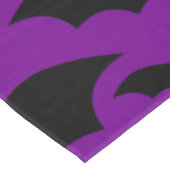 paarse halloween vampier vleermuizen gotisch tafelkleed (Gekanteld)