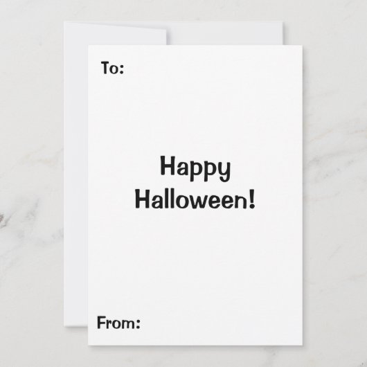 Paarse Halloween Witch Cat Kaart (Achterkant)