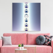 Paarse halsketting canvas afdruk (Insitu (Woonkamer))