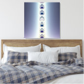 Paarse halsketting canvas afdruk (Insitu (Slaapkamer))