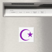 Paarse Halve Maan & Star.png Magneet (Insitu (Vaatwasser))