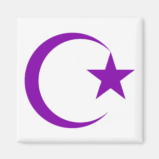 Paarse Halve Maan & Star.png Magneet