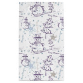 Paarse hand Drawn kerstman Klein Cadeauzakje (Achterkant)