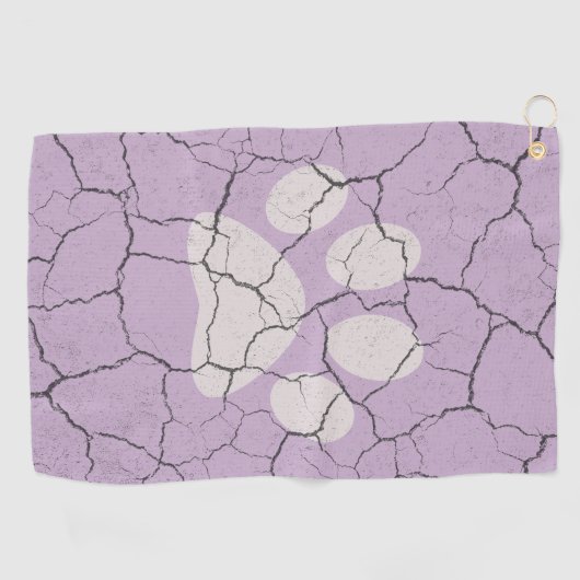 Paarse handdoek met handdoek (Horizontaal)