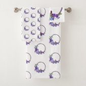 Paarse handdoekjes bad handdoek (Insitu)