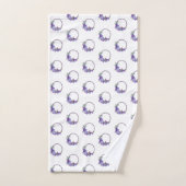 Paarse handdoekjes bad handdoek (Handdoek)