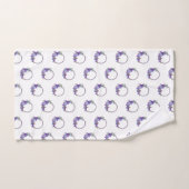 Paarse handdoekjes bad handdoek (Handdoek)