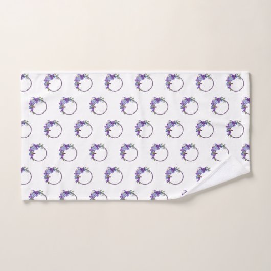 Paarse handdoekjes bad handdoek (Handdoek)