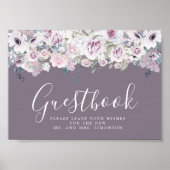 Paarse handleiding voor Floral Weddenschap Poster (Voorkant)