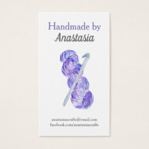 Paarse handmade Crochet Craft