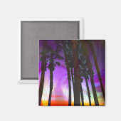 Paarse handpalmen magneet (Voorkant / Achterkant)