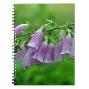 Paarse handschoenbloemen notitieboek