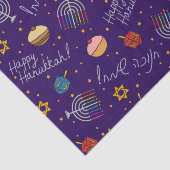 Paarse Hanukkah Tissuepapier (Detail)