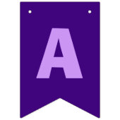 Paarse Happy Birthday Rainbow Party Vlaggetjes (Derde vlag)