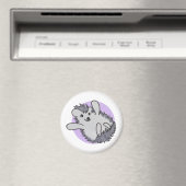 Paarse Happy Cute Hedegel Magneet (Insitu (Vaatwasser))