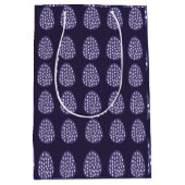 Paarse Happy Easter Eggs Medium Cadeauzakje (Voorkant)