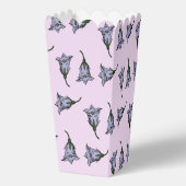Paarse harebell bloem roze bedankdoosjes (Achterkant)