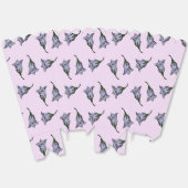 Paarse harebell bloem roze bedankdoosjes (Ongevouwen)