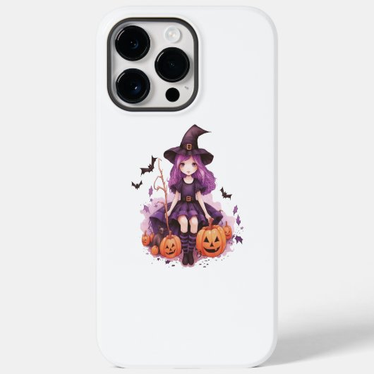  Paarse harige pompoenen & vleermuizen Case-Mate iPhone Case (Achterkant)