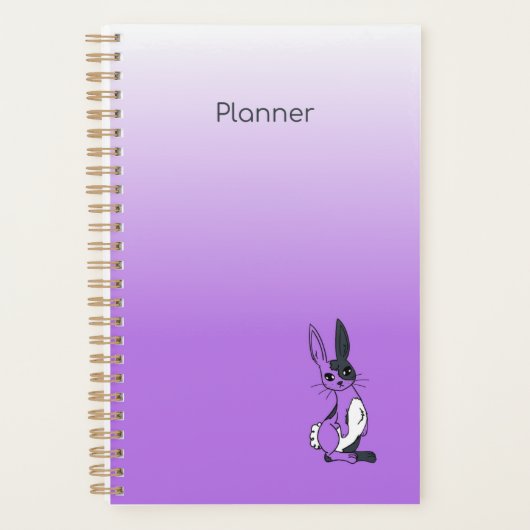 Paarse Harlekijn Konijn Agenda (Voorkant)