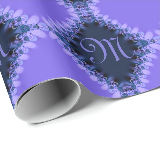 Paarse Harlequin Lacy Diamond Pattern Gift Wrap Cadeaupapier (Rol Hoek)