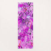 Paarse Harmonie: Graffiti Harten Yogamat (Achterkant)