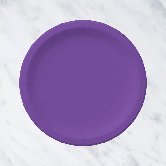 Paarse harsvaste kleur papieren bordje