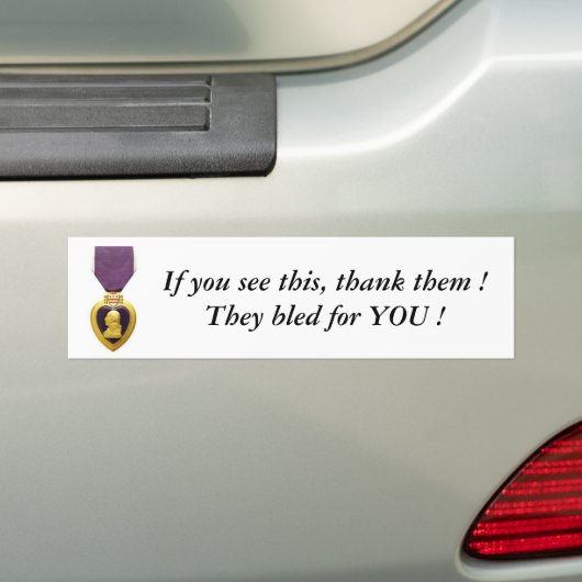 PAARSE HART bumper sticker (Op auto)