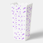 Paarse Hart Cluster Popcorn Bedankdoosjes (Achterkant)