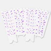 Paarse Hart Cluster Popcorn Bedankdoosjes (Ongevouwen)