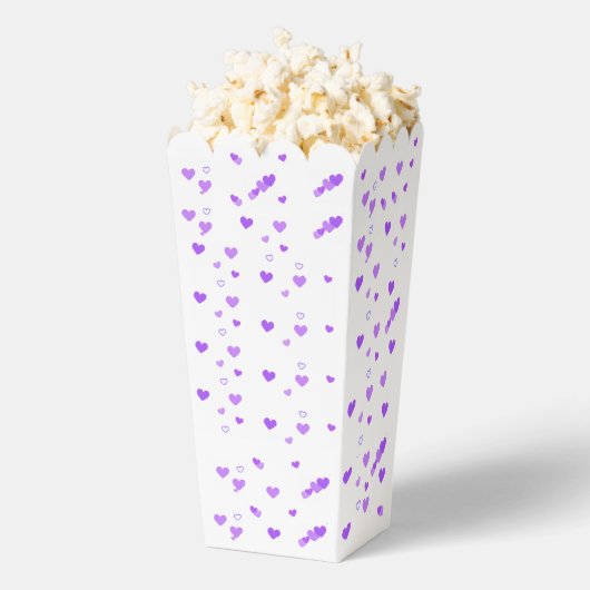 Paarse Hart Cluster Popcorn Bedankdoosjes (Popped)