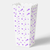 Paarse Hart Cluster Popcorn Bedankdoosjes (Voorkant)