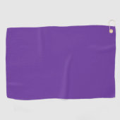 Paarse Hart Effen Kleur Golfhanddoek (Horizontaal)