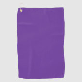 Paarse Hart Effen Kleur Golfhanddoek (Voorkant)