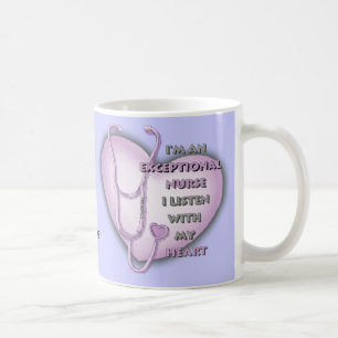 Paarse Hart exceptionele verpleegkundige Koffiemok
