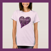 Paarse Hart Je Ne Sais Quoi Chic Tri-Blend Shirt
