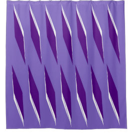 Paarse-hart kleurtoon diamantpatroon douchegordijn