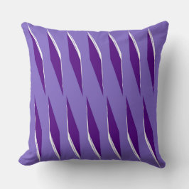 Paarse-hart kleurtoon diamantpatroon kussen