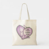 Paarse Hart LPN Verpleegkundige Tote Bag (Achterkant)