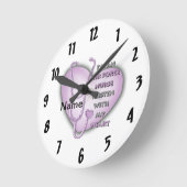 Paarse Hart Luchtmacht Verpleegster Ronde Klok (Hoek)