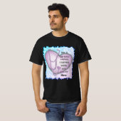 Paarse Hart ObGyn Verpleegster T-shirt (Voorkant volledig)