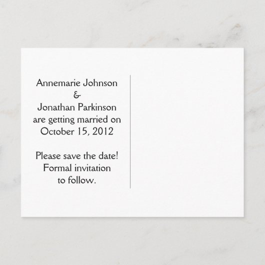 Paarse Hart Ribbon Diamonds Silver Save The Date Aankondigingskaart (Achterkant)