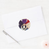 Paarse hart stickers (Envelop)