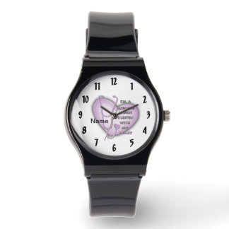 Paarse Hart vroedvrouw verpleegster Horloge