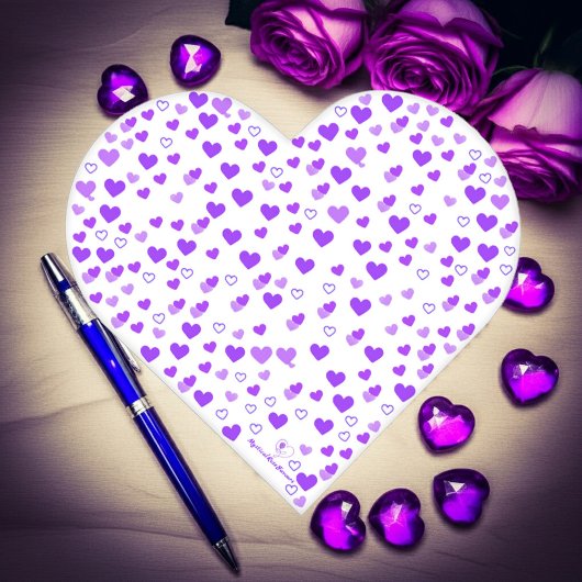 Paarse-hartcluster Notitieboek