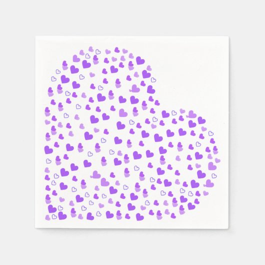 Paarse-hartcluster Servet (Voorkant)