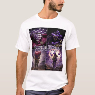 Paarse hartdag t-shirt