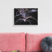 Paarse harten Abstract Canvas Afdruk (Insitu (Woonkamer))